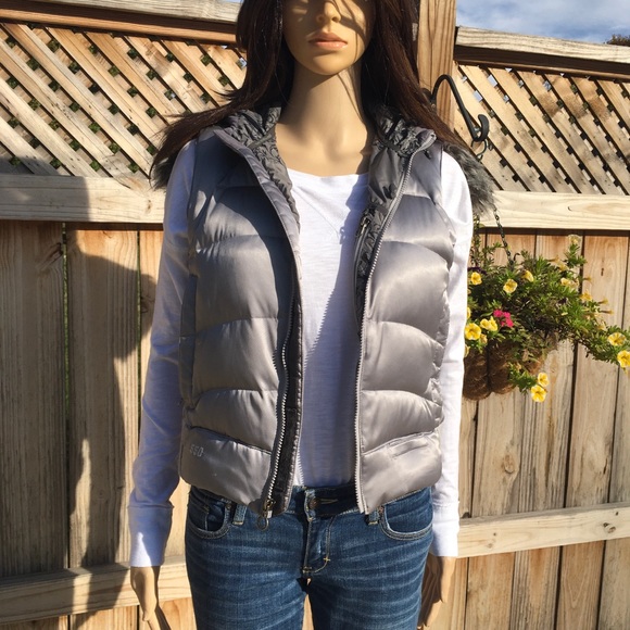 The North Face Jackets & Blazers - Sale! SILVER GRAY THE NORTH FACE DOWN VEST